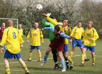 Keeper manages to punch