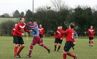 Didwell against a much taller defender