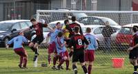 Goalmouth action, this time in Hempnall's goal