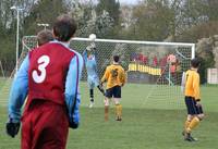 JP watches the keeper save