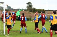 Another corner, another flick by the keeper