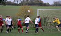 Header from R Jones passes the post