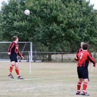 Franklin sees his shot clear the opposition cross 