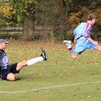 Upton, Hempnall's mercurial winger, goes flying un