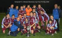 The happy squad, with Joint Manager, Tim Clarke an