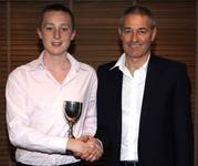 Ben Ling receiving the Club Young Player of the Ye