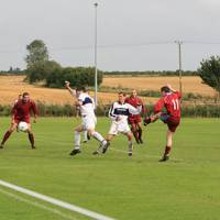 Wenham hits a fine shot into the corner of the net