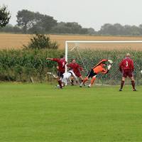 Cudden is glad to see the ball pass the post in an