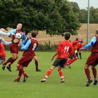 Under great pressure, the keeper can't quite manag