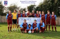 First Team proudly wearing the shirts of Sponsor, 