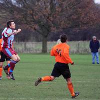 A good header from new signing Rob Burton sets ano