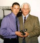 John Parry receiving the Manager's POY trophy in 2