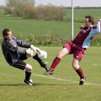 Competition from Barnes with the keeper - the keep