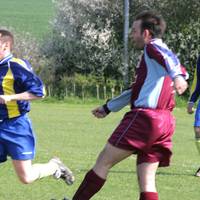 Leeder cracks a great left footed shot which saile