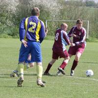 The confident Hempnall players decide to tackle ea