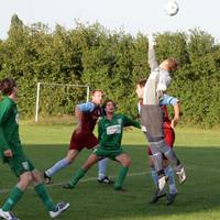 Hempnall players Browne and Jones attack with the 