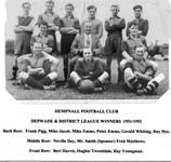 1951/2 Depwade and District League Winners.