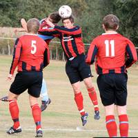 Action at the edge of the 18 yard box