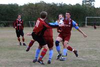 Another melee in the Cromer defence as Hempnall tr